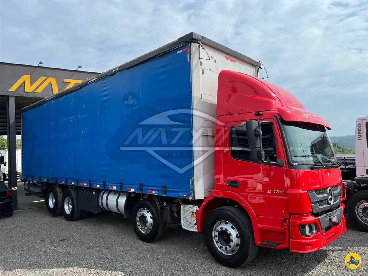CAMINHAO MERCEDES-BENZ MB 2430 Baú Sider BiTruck 8x2 Natyva Caminhões ORLEANS SANTA CATARINA SC